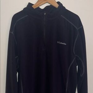 Columbia Men's XXL Black Zip-neck Pullover Fleece Sweater